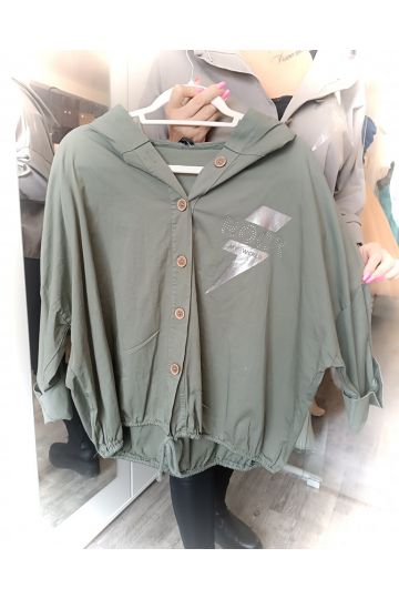 Dámská oversize košile v barvě béžové, hnědé a khaki Liberty